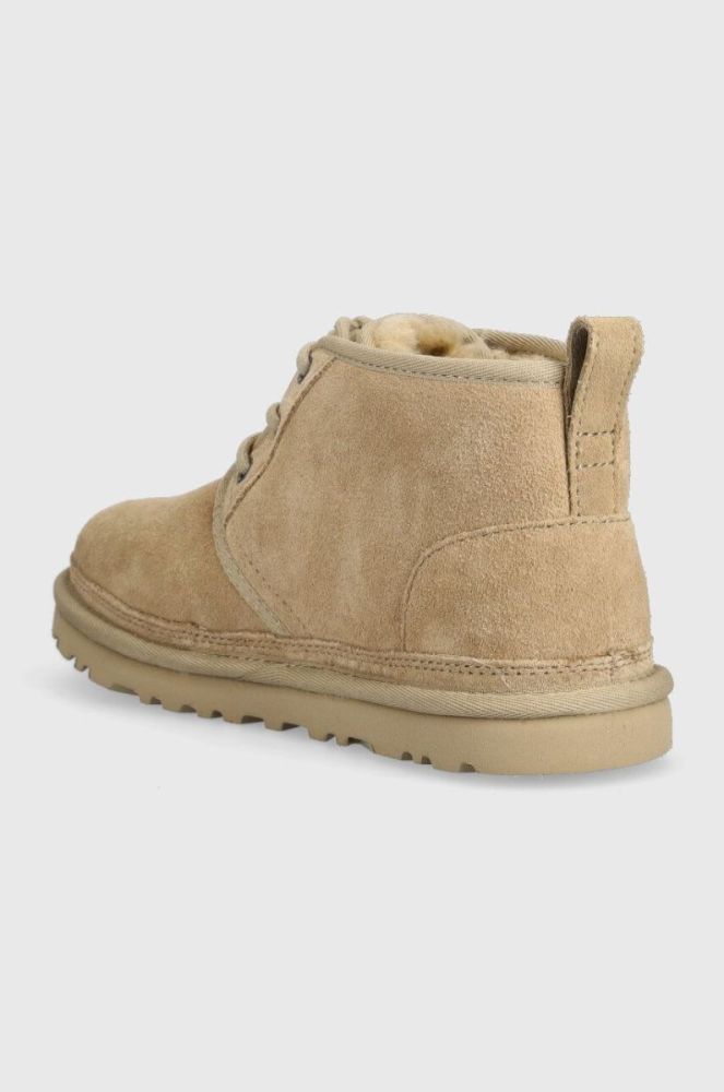 Замшеві черевики UGG Neumel жіночі колір бежевий на плоскому ходу утеплене 1094269 фото 3