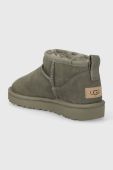 Замшеві чоботи UGG Classic Ultra Mini колір зелений 1116109