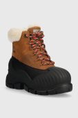Черевики UGG Adiroam Hiker колір коричневий на плоскому ходу утеплене 1130851