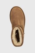 Замшеві чоботи UGG Classic Mini Regenerate колір коричневий 1137050