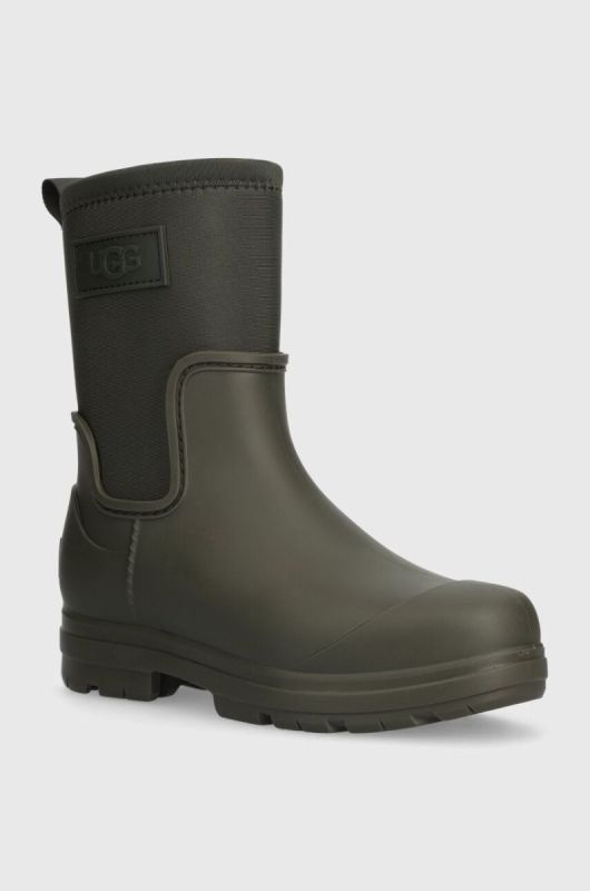 Гумові чоботи UGG Droplet Mid жіночі колір зелений 1143813 фото 2