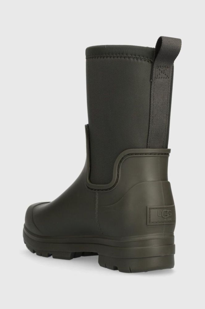 Гумові чоботи UGG Droplet Mid жіночі колір зелений 1143813 фото 3