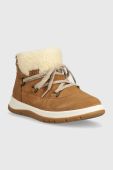 Замшеві чоботи UGG Lakesider Heritage Lace колір коричневий 1143836