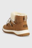 Замшеві чоботи UGG Lakesider Heritage Lace колір коричневий 1143836