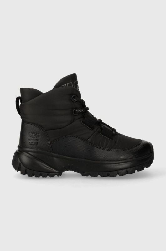 Зимові чоботи UGG Yose Puffer Lace колір чорний 1143844
