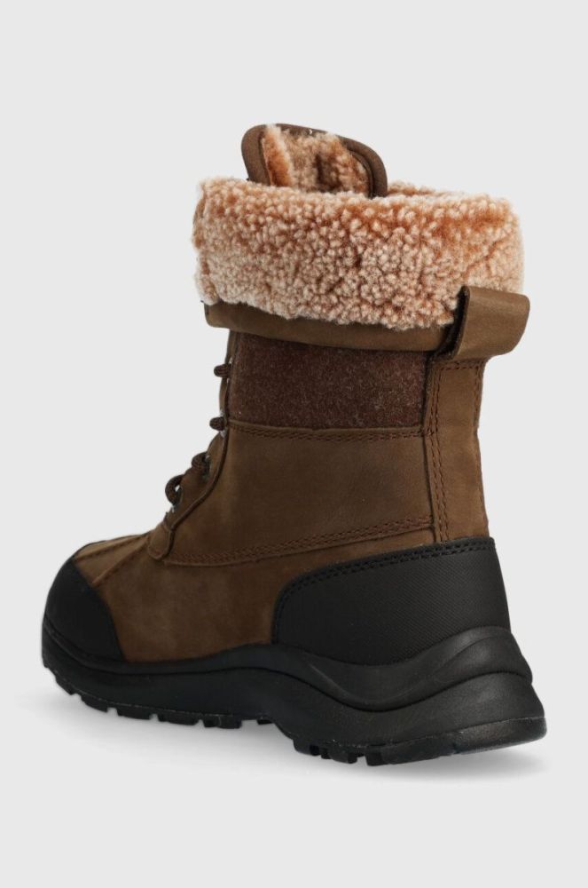 Замшеві кросівки UGG Adirondack Boot III Tipped жіночі колір коричневий на плоскому ходу злегка утеплена 1143845 фото 3