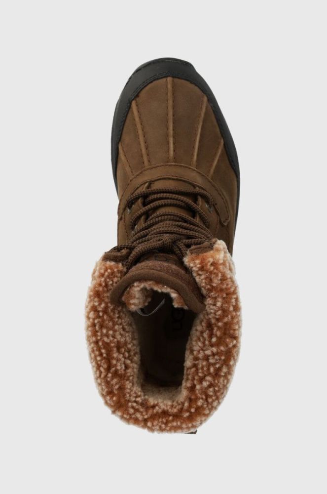 Замшеві кросівки UGG Adirondack Boot III Tipped жіночі колір коричневий на плоскому ходу злегка утеплена 1143845 фото 4