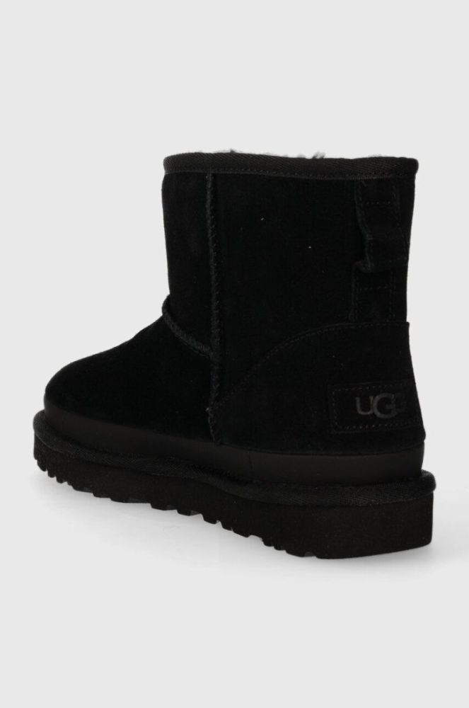 Замшеві чоботи UGG Classic Mini Zipper Tape Logo колір чорний 1144034 фото 3