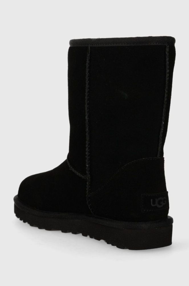 Замшеві чоботи UGG Classic Short Bailey Zip колір чорний 1144043 фото 3