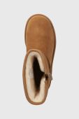 Замшеві чоботи UGG Classic Short Bailey Zip колір коричневий 1144043