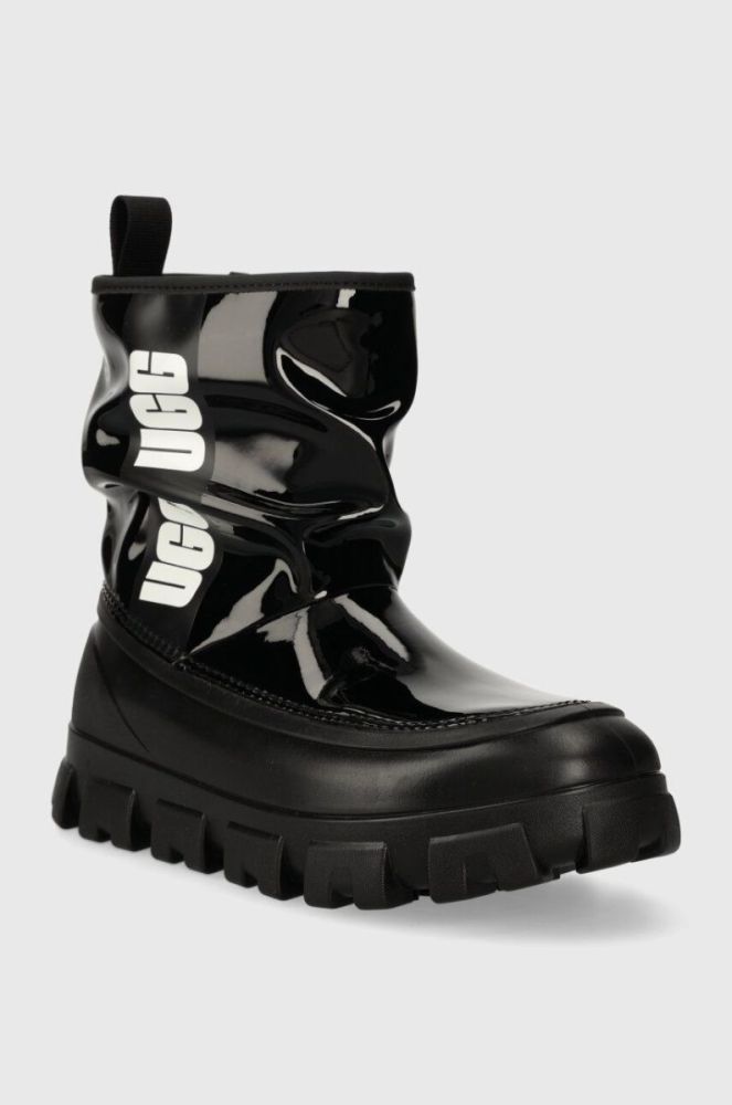 Зимові чоботи UGG Classic Brellah Mini жіночі колір чорний 1144059 фото 2
