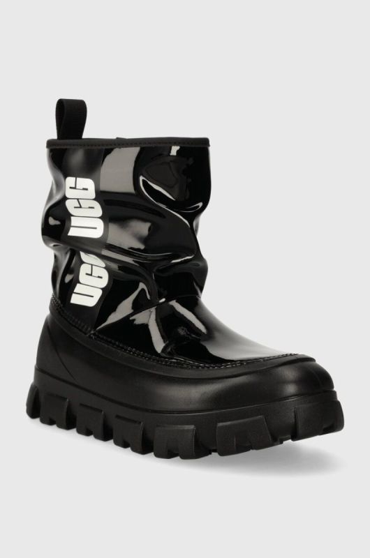 Зимові чоботи UGG Classic Brellah Mini жіночі колір чорний 1144059 фото 2