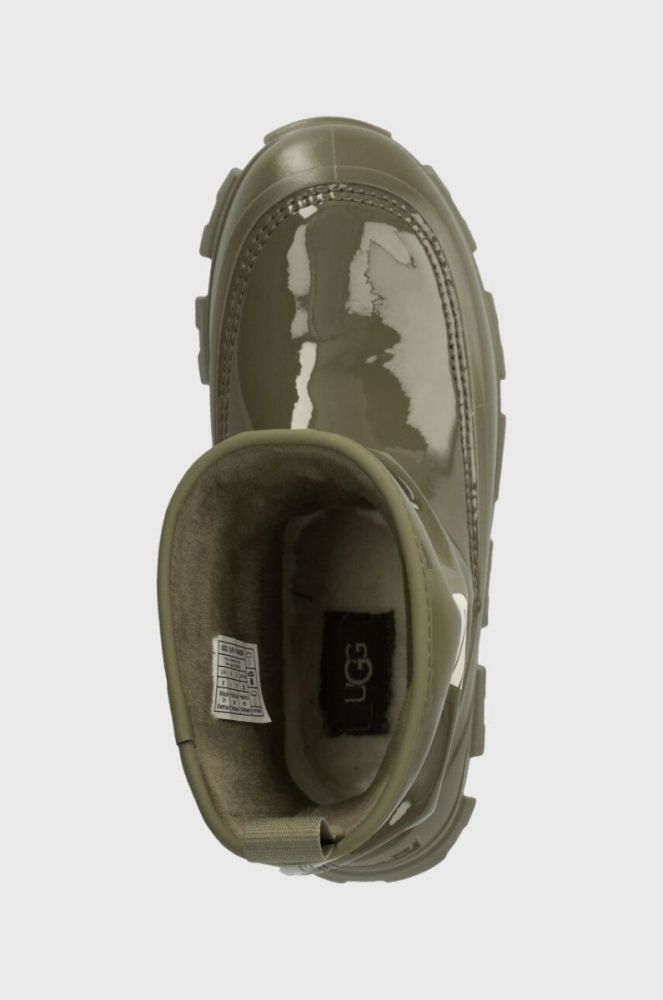 Зимові чоботи UGG Classic Brellah Mini жіночі колір зелений 1144059 фото 4