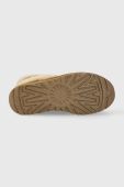 Замшеві чоботи UGG Ultra Mini Ugg Fluff колір коричневий 1145410