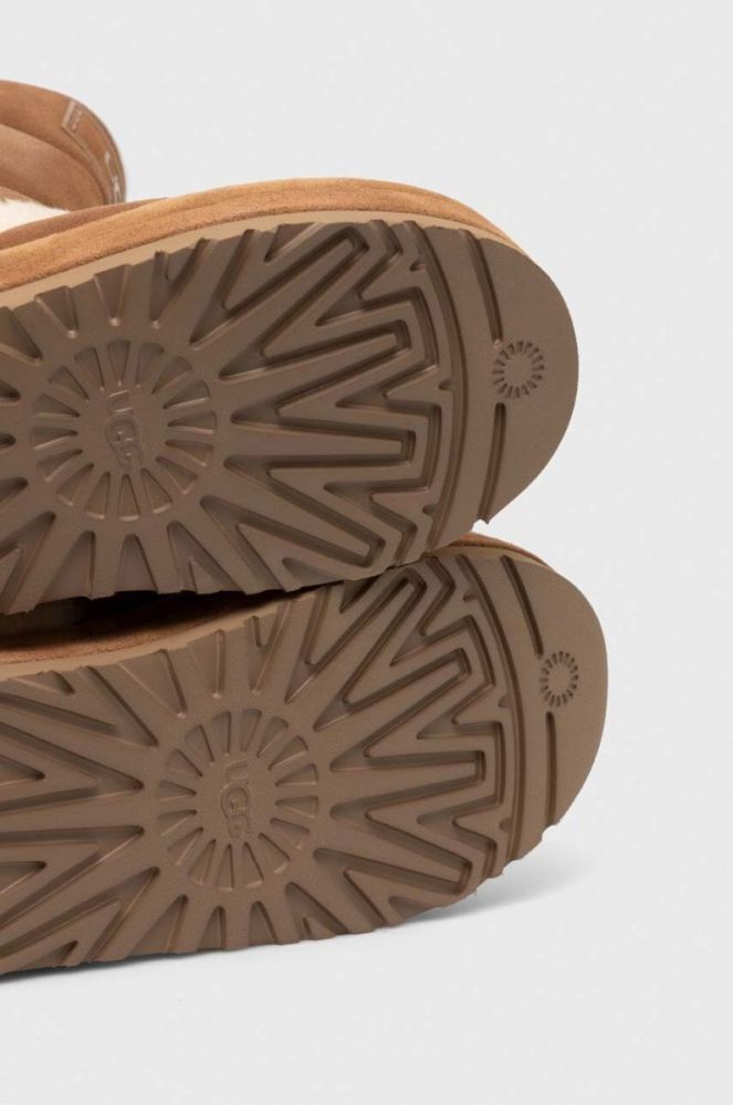 Замшеві чоботи UGG Classic Chillapeak Tall колір коричневий 1145990 (3640362) фото 5