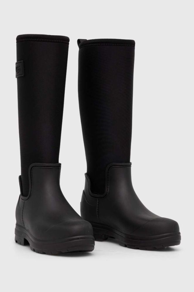 Чоботи UGG Droplet Tall жіночі колір чорний на плоскому ходу злегка утеплена 1151350 фото 2