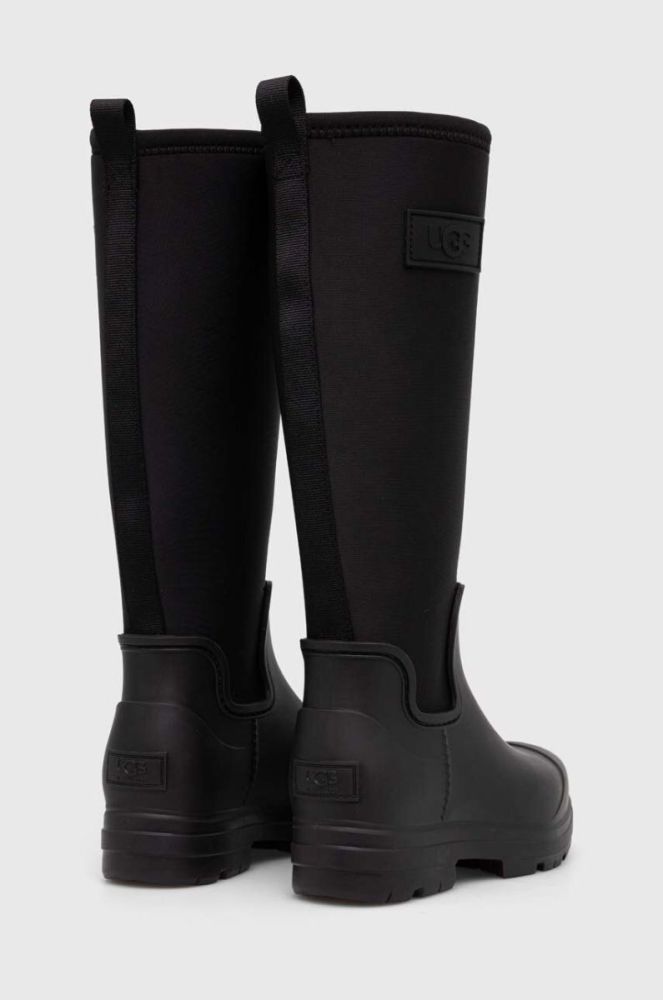 Чоботи UGG Droplet Tall жіночі колір чорний на плоскому ходу злегка утеплена 1151350 фото 3