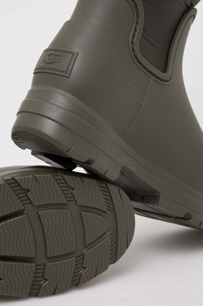 Гумові чоботи UGG Droplet Tall жіночі колір зелений 1151350 фото 3
