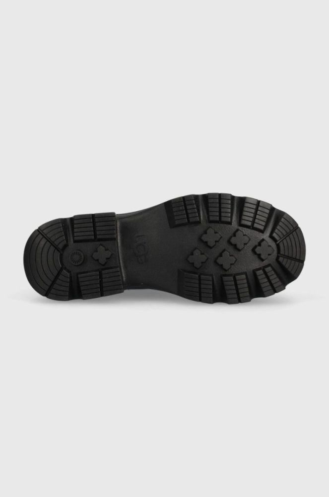 Замшеві черевики UGG Brisbane Chelsea жіночі колір коричневий на платформі злегка утеплена 1151530 фото 5