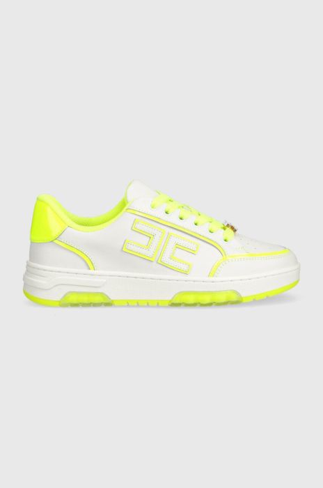 Шкіряні кросівки Elisabetta Franchi колір білий SA60G36E2