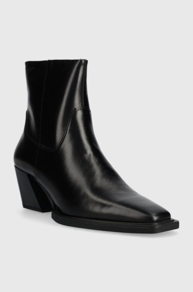 Шкіряні черевики Vagabond Shoemakers ALINA жіночі колір чорний каблук блок 5621.001.20 фото 2