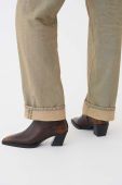 Шкіряні черевики Vagabond Shoemakers ALINA жіночі колір коричневий каблук блок 5621.018.33