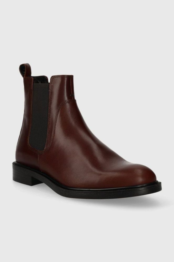 Шкіряні черевики Vagabond Shoemakers AMINA жіночі колір червоний на плоскому ходу 5603.001.27 фото 2
