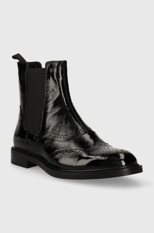 Шкіряні черевики Vagabond Shoemakers AMINA жіночі колір чорний на плоскому ходу 5603.160.20 фото 2