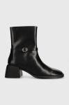 Шкіряні черевики Vagabond Shoemakers ANSIE жіночі колір чорний каблук блок 5645.301.20 Шкіряні черевики Vagabond Shoemakers ANSIE жіночі колір чорний каблук блок 5645.301.20