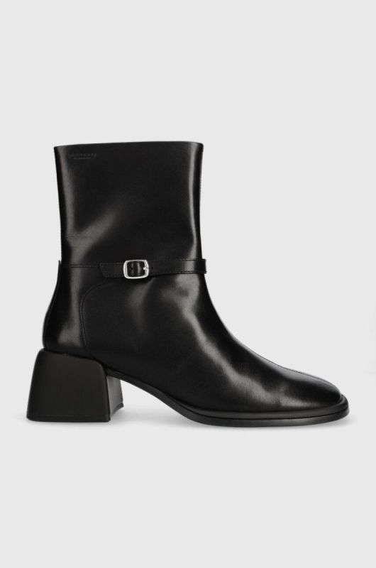 Шкіряні черевики Vagabond Shoemakers ANSIE жіночі колір чорний каблук блок 5645.301.20