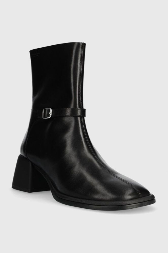Шкіряні черевики Vagabond Shoemakers ANSIE жіночі колір чорний каблук блок 5645.301.20 фото 2