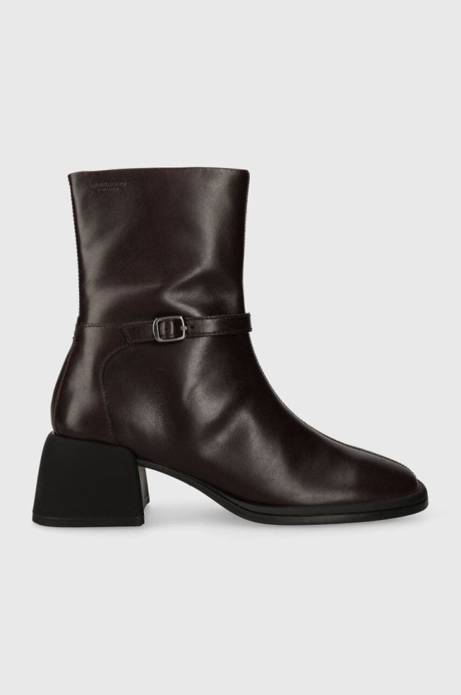 Шкіряні черевики Vagabond Shoemakers ANSIE жіночі колір коричневий на плоскому ходу 5645.301.35