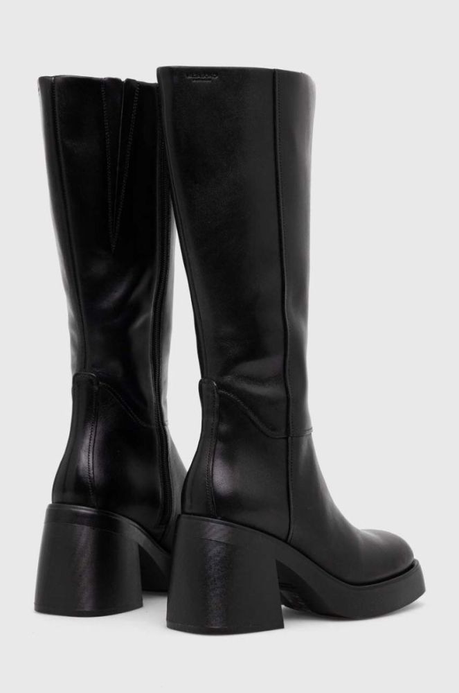 Шкіряні чоботи Vagabond Shoemakers BROOKE жіночі колір чорний каблук блок 5644.101.20 фото 3