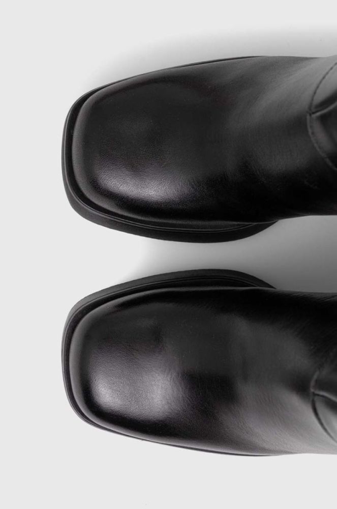 Шкіряні чоботи Vagabond Shoemakers BROOKE жіночі колір чорний каблук блок 5644.101.20 фото 5
