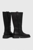 Шкіряні чоботи Vagabond Shoemakers EYRA жіночі колір чорний на платформі 5652.009.21