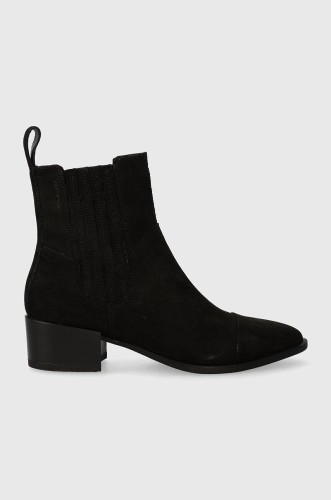 Замшеві черевики Vagabond Shoemakers MARJA жіночі колір чорний на плоскому ходу 5613.050.20