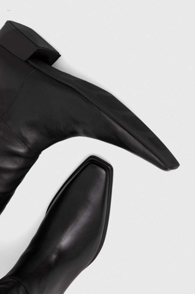 Шкіряні чоботи Vagabond Shoemakers NELLA жіночі колір чорний на плоскому ходу 5616.101.20 фото 4