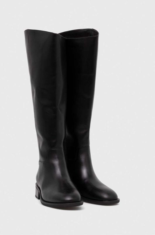 Шкіряні чоботи Vagabond Shoemakers SHEILA жіночі колір чорний на плоскому ходу 5635.001.20 фото 2