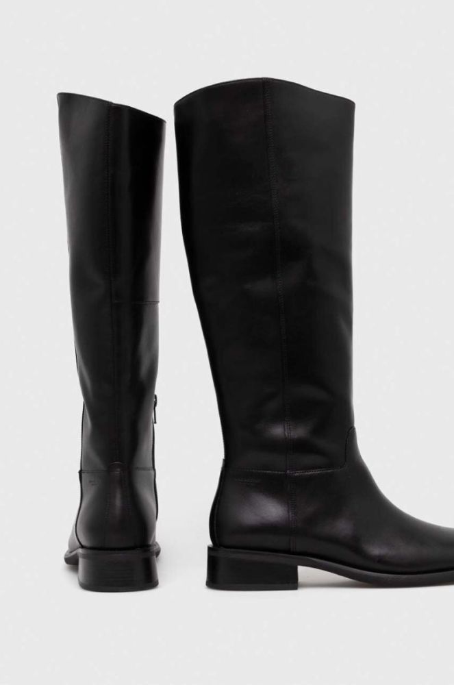 Шкіряні чоботи Vagabond Shoemakers SHEILA жіночі колір чорний на плоскому ходу 5635.001.20 фото 3
