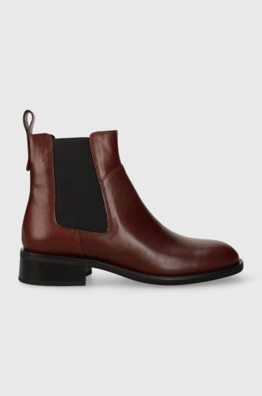 Шкіряні черевики Vagabond Shoemakers SHEILA жіночі колір червоний на плоскому ходу 5635.201.27