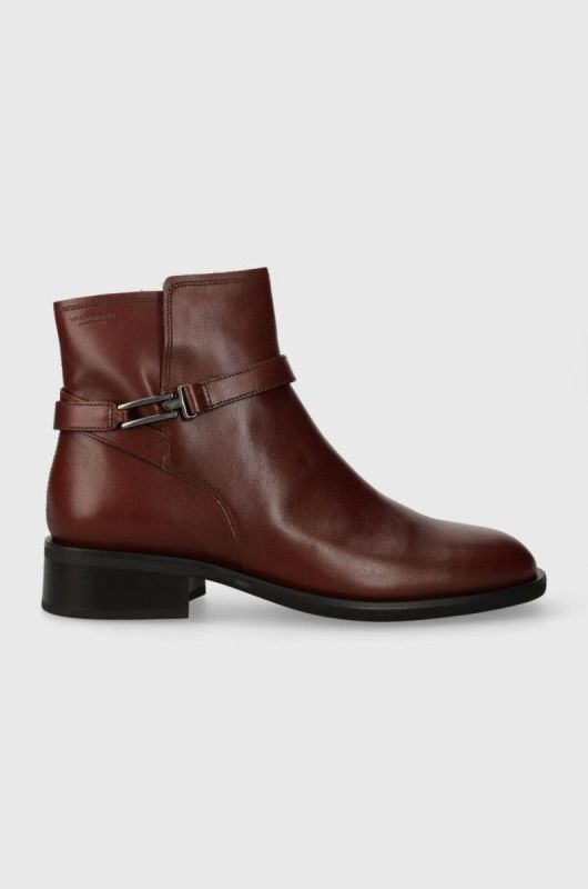 Шкіряні черевики Vagabond Shoemakers SHEILA жіночі колір червоний на плоскому ходу 5635.301.27