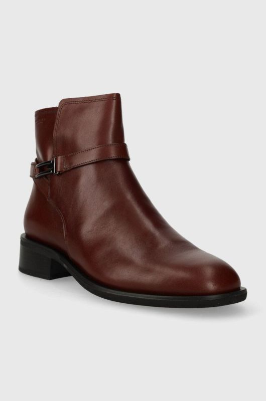 Шкіряні черевики Vagabond Shoemakers SHEILA жіночі колір червоний на плоскому ходу 5635.301.27 фото 2