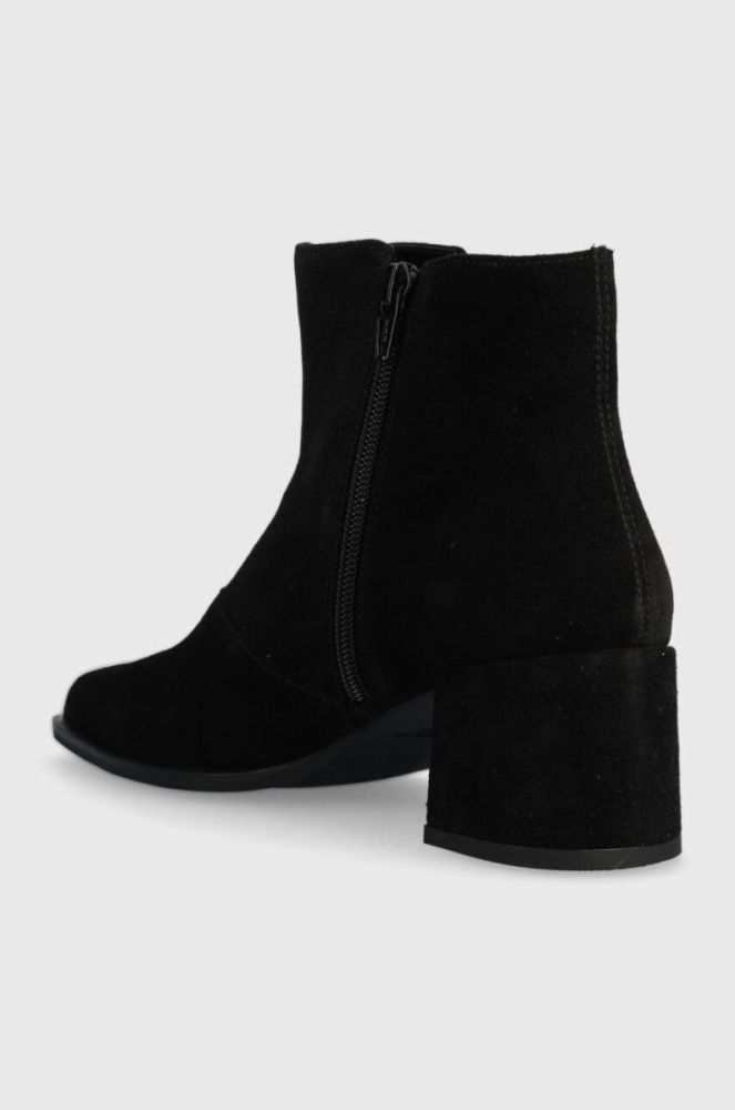 Замшеві черевики Vagabond Shoemakers STINA жіночі колір чорний каблук блок 5609.040.20 фото 3