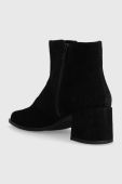 Замшеві черевики Vagabond Shoemakers STINA жіночі колір чорний каблук блок 5609.040.20