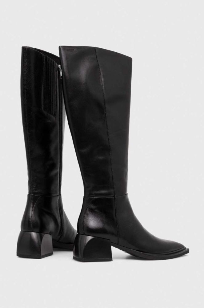 Шкіряні чоботи Vagabond Shoemakers VIVIAN жіночі колір чорний каблук блок 5453.101.20 фото 3