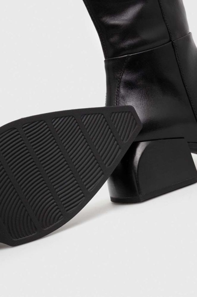 Шкіряні чоботи Vagabond Shoemakers VIVIAN жіночі колір чорний каблук блок 5453.101.20 фото 4