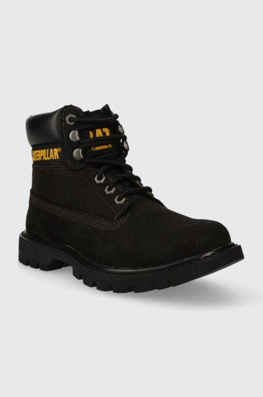 Замшеві черевики Caterpillar COLORADO 2.0 жіночі колір чорний на плоскому ходу P110425 фото 2