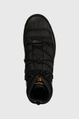 Черевики Caterpillar OMAHA ALT LACE x Nigel Cabourn жіночі колір чорний на плоскому ходу злегка утеплена P111317 Черевики Caterpillar OMAHA ALT LACE x Nigel Cabourn жіночі колір чорний на плоскому ходу злегка утеплена P111317