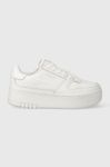 Шкіряні кросівки Fila FXVENTUNO PLATFORM колір білий Шкіряні кросівки Fila FXVENTUNO PLATFORM колір білий