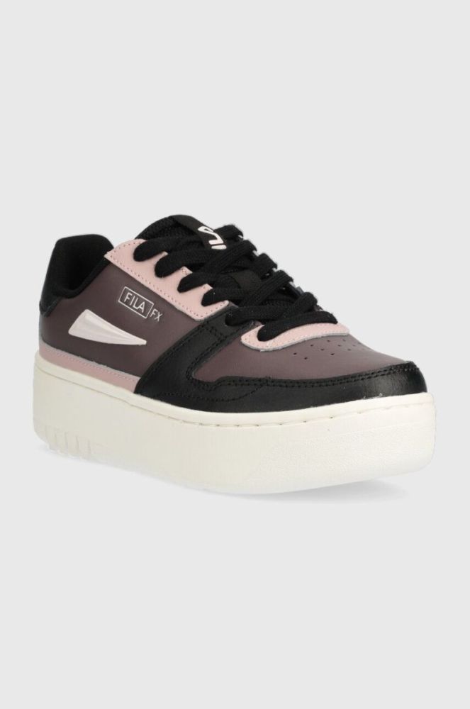 Шкіряні кросівки Fila FXVENTUNO PLATFORM колір фіолетовий фото 2
